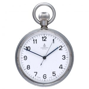 A stainless Swiss centre seconds lever deck watch Circa 1930