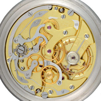 A stainless steel lever minute recording chronograph Circa 1930