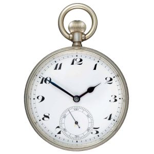 Large Swiss lever deck watch in signed fitted case Circa 1935