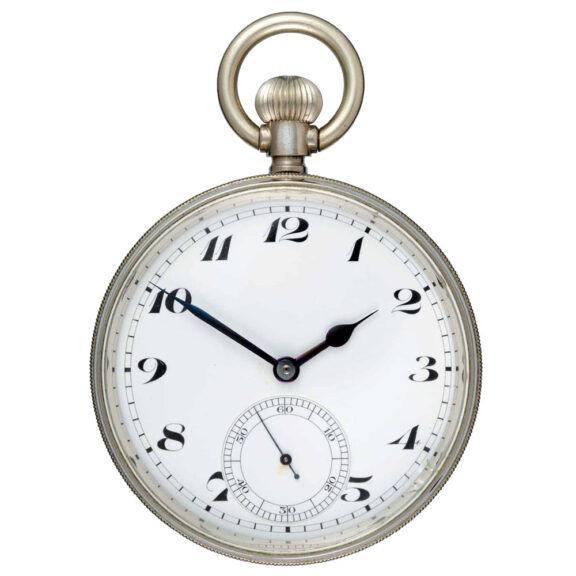 Large Swiss lever deck watch in signed fitted case Circa 1935