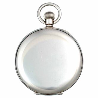 A Swiss lever pocket watch in a silver half hunter case Circa 1937 A Swiss lever pocket watch in a silver half hunter case Circa 1937