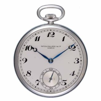 Fine Swiss stainless steel open faced lever watch Circa 1940 Fine Swiss stainless steel open faced lever watch Circa 1940