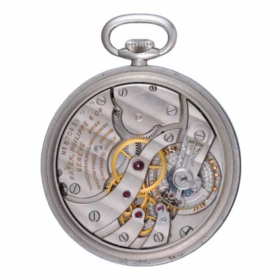 Fine Swiss stainless steel open faced lever watch Circa 1940 Fine Swiss stainless steel open faced lever watch Circa 1940