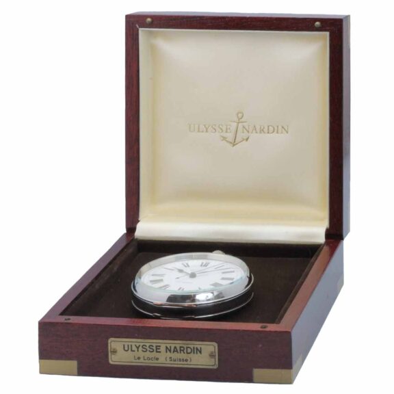 A fine large Swiss lever deck watch by Ulysse Nardin Circa 1940 A fine large Swiss lever deck watch by Ulysse Nardin Circa 1940