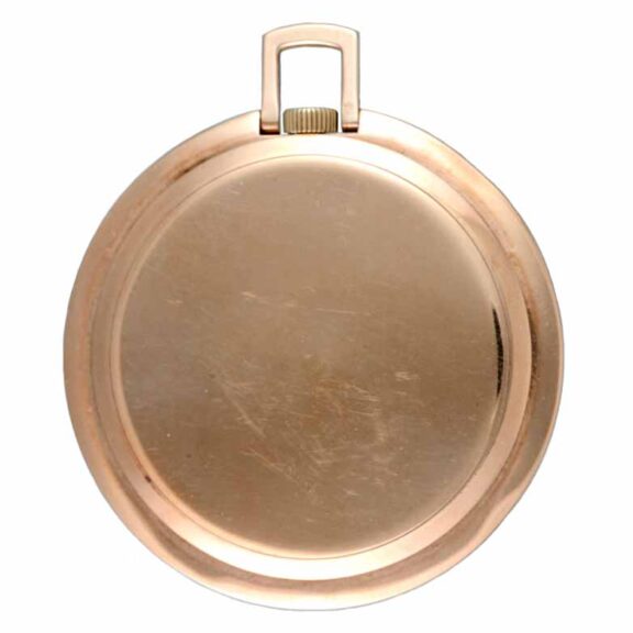 A Swiss lever dress watch in a gold open face case Circa 1940 A Swiss lever dress watch in a gold open face case Circa 1940