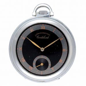 A slim Swiss lever dress watch with sales receipt Circa 1948