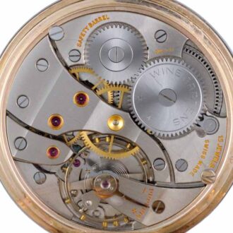 A gold Swiss full hunter in a signed presentation case Circa 1961