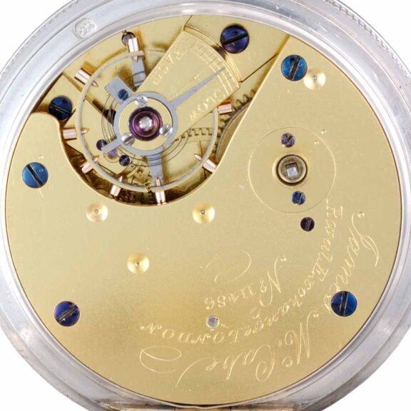 English silver hunting cased duplex pocket watch Circa 1825 English silver hunting cased duplex pocket watch Circa 1825