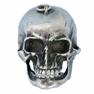 A Swiss silver lever pocket watch in the form of a skull Circa 1930