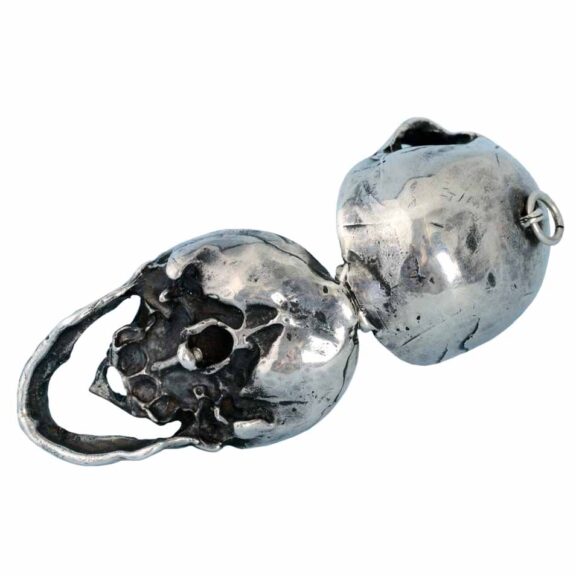 A Swiss silver lever pocket watch in the form of a skull Circa 1930 A Swiss silver lever pocket watch in the form of a skull Circa 1930