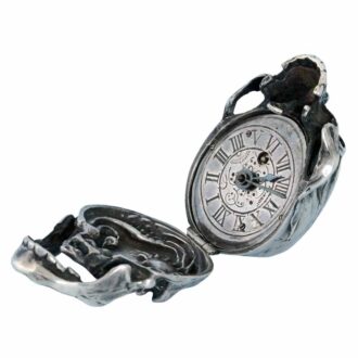 A Swiss silver lever pocket watch in the form of a skull Circa 1930