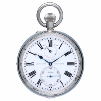 A Swiss lever deck watch with power reserve indication Circa 1950