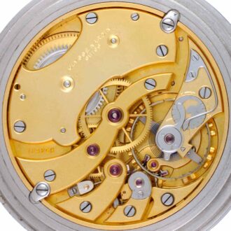 A Swiss lever deck watch with power reserve indication Circa 1950