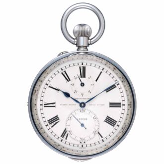 A Swiss lever deck watch with power reserve indication Circa 1960
