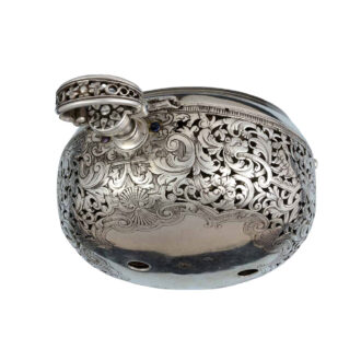 English verge clockwatch in silver pair cases Circa 1690