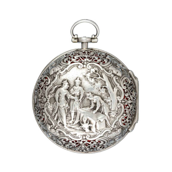 English verge clockwatch in silver pair cases Circa 1690 English verge clockwatch in silver pair cases Circa 1690