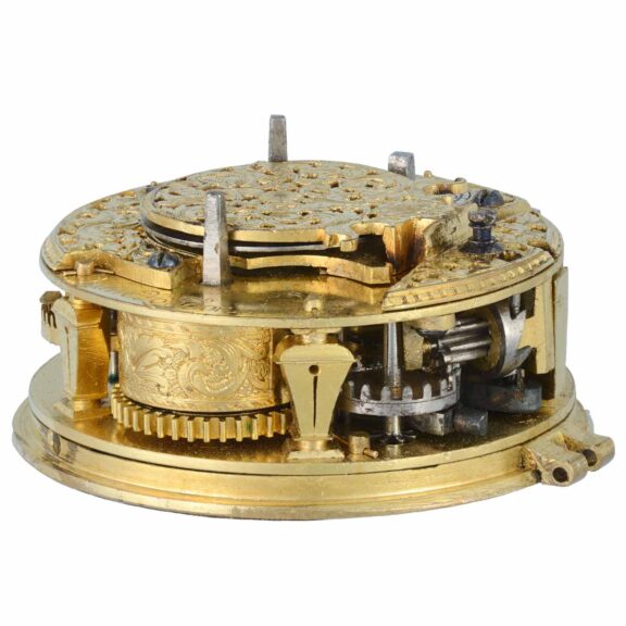 English single handed verge alarm in silver pair cases Circa 1700 English single handed verge alarm in silver pair cases Circa 1700