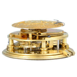 Rare English gold verge with automated scene Circa 1730 Rare English gold verge with automated scene Circa 1730