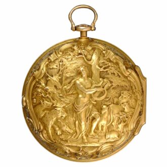English verge in a gold repousse pair cases by Moser Circa 1744