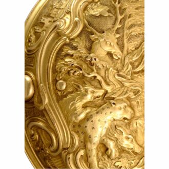 English verge in a gold repousse pair cases by Moser Circa 1744