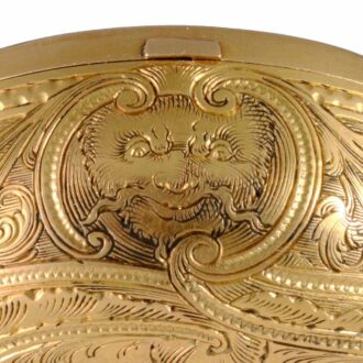English verge in a gold repousse pair cases by Moser Circa 1744