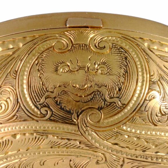 English verge in a gold repousse pair cases by Moser Circa 1744 English verge in a gold repousse pair cases by Moser Circa 1744