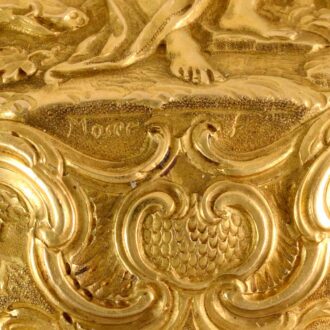 English verge in a gold repousse pair cases by Moser Circa 1744