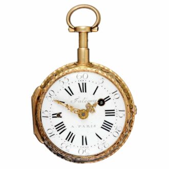 A French quarter repeating verge with chatelaine Circa 1750