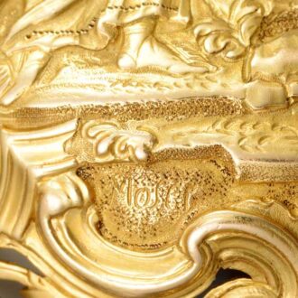 Repeating verge in fine gold repousse case by Moser Circa 1760