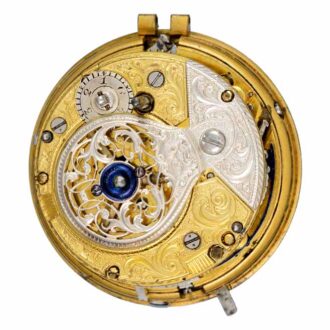 Repeating verge in fine gold repousse case by Moser Circa 1760