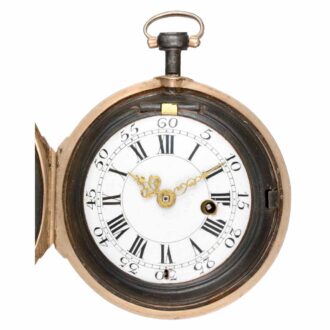 A rare gold decorated watch and matching chatelaine Circa 1760