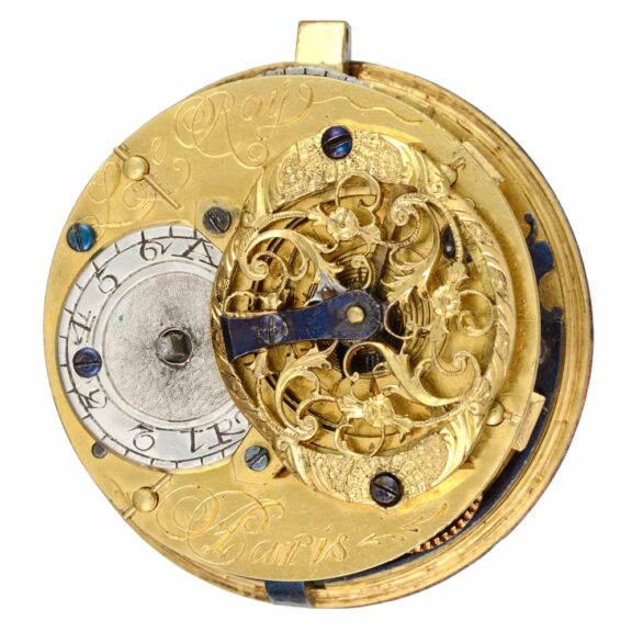 A rare gold decorated watch and matching chatelaine Circa 1760 A rare gold decorated watch and matching chatelaine Circa 1760