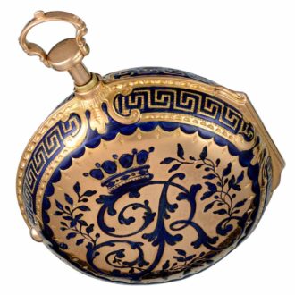 English gold/enamel quarter repeater with chatelaine Circa 1766