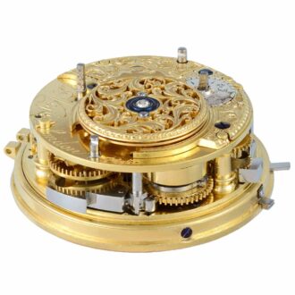 English gold/enamel quarter repeater with chatelaine Circa 1766