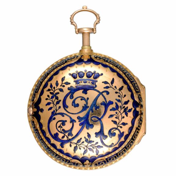 English gold/enamel quarter repeater with chatelaine Circa 1766 English gold/enamel quarter repeater with chatelaine Circa 1766