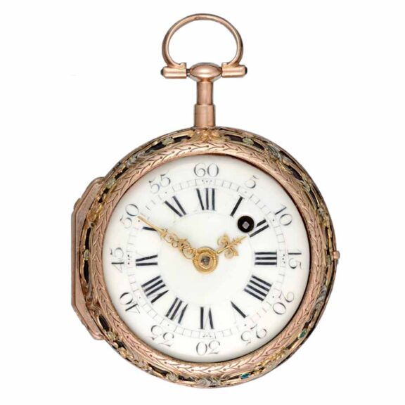 A French verge in a gold mounted glass consular case Circa 1770 A French verge in a gold mounted glass consular case Circa 1770