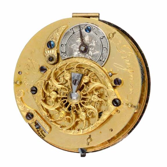 A French verge in a gold mounted glass consular case Circa 1770 A French verge in a gold mounted glass consular case Circa 1770