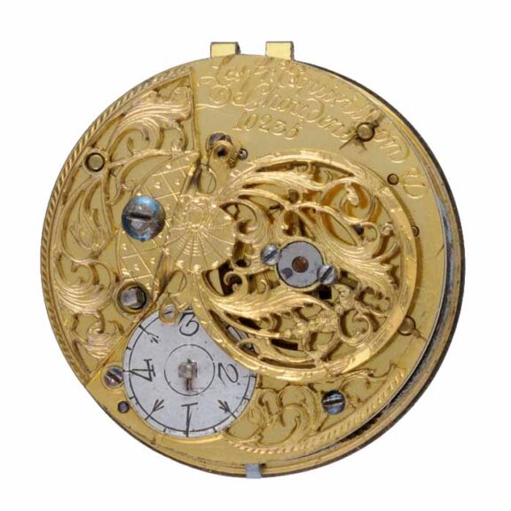 A French gold, enamel triple cased verge pocket watch Circa 1780 A French gold, enamel triple cased verge pocket watch Circa 1780