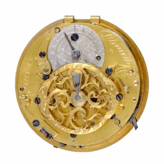 A French gold and enamel quarter repeating verge Circa 1780