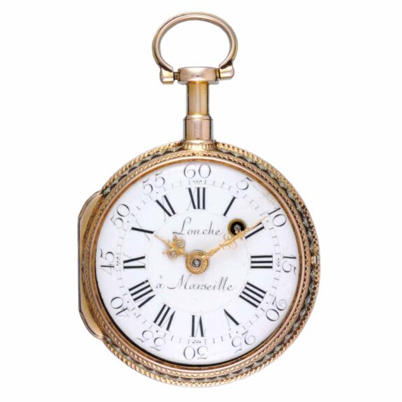 A French verge in a three colour gold consular case Circa 1780 A French verge in a three colour gold consular case Circa 1780