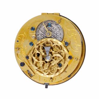 A French verge in a three colour gold consular case Circa 1780