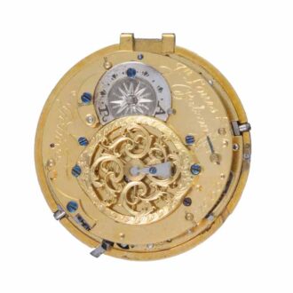 A Swiss three colour gold quarter repeating verge Circa 1780