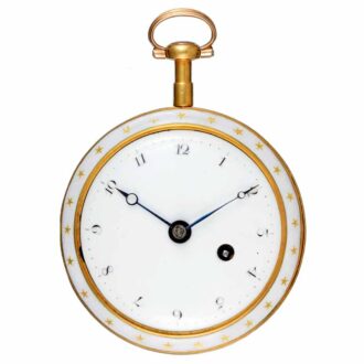 A fine English gold and enamel watch and chatelaine Circa 1780