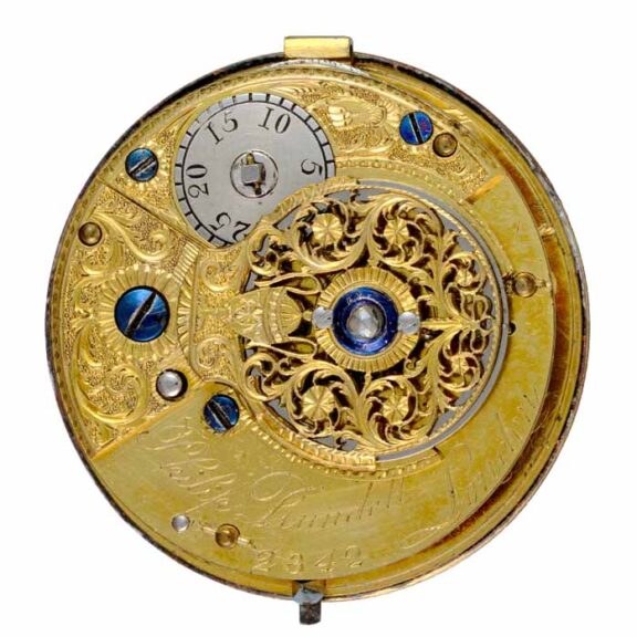 A fine English gold and enamel watch and chatelaine Circa 1780 A fine English gold and enamel watch and chatelaine Circa 1780