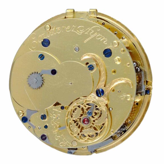 A very rare French Sully escapement quarter repeater Circa 1780 A very rare French Sully escapement quarter repeater Circa 1780