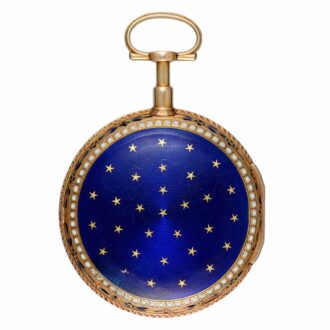 A French verge in a gold and enamel consular case Circa 1780