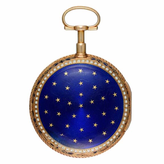A French verge in a gold and enamel consular case Circa 1780