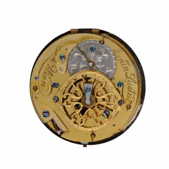 Austrian pearl set gold and enamel verge pocket watch Circa 1790 Austrian pearl set gold and enamel verge pocket watch Circa 1790