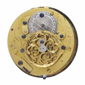 French diamond set gold and enamel pocket watch Circa 1790