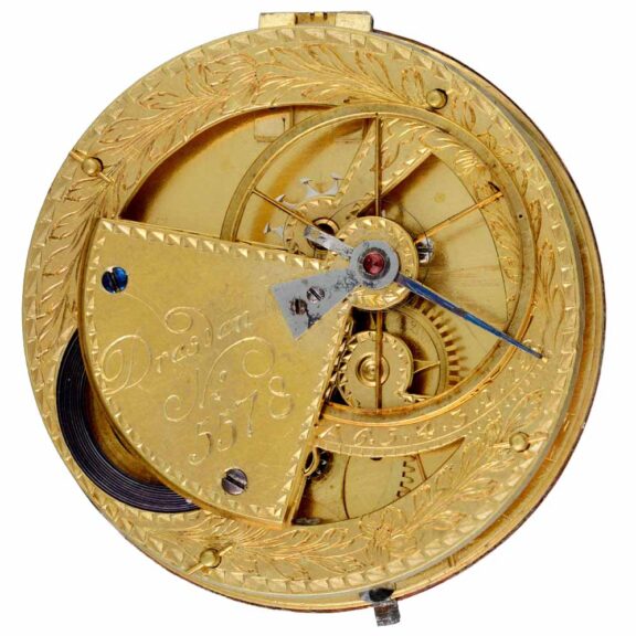 German cylinder pocket watch with day, date calendar Circa 1790 German cylinder pocket watch with day, date calendar Circa 1790